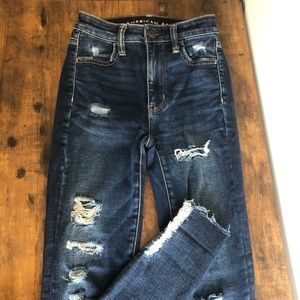 American Eagle High Waisted Stretch Skinny Jeans